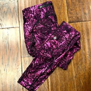 Lululemon Speed Up Tight 28" *Full-On Luxtreme pink and black crackle